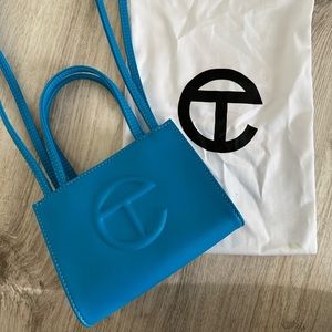 Small Cyan Telfar Shopping Bag